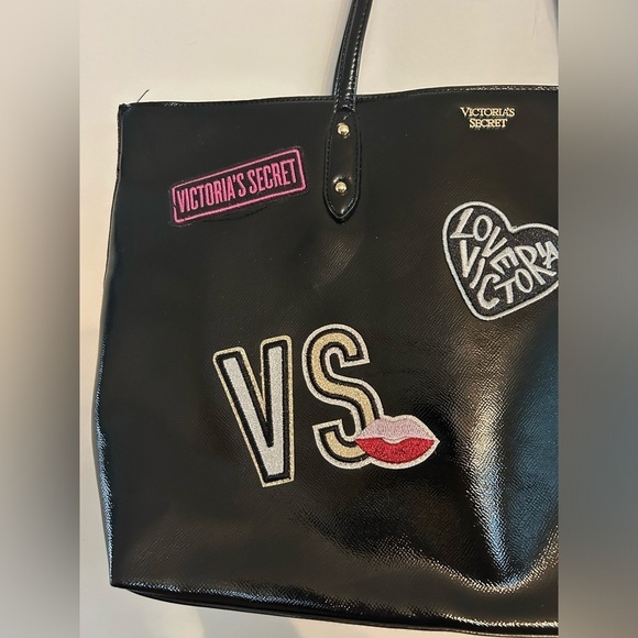 Victoria’s Secret Black Patch Large Tote - Picture 3 of 8